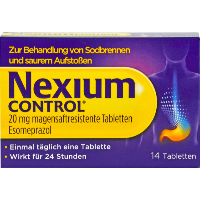 Nexium Control 20 mg Tabletten bei Sodbrennen, 14 pcs. Tablets