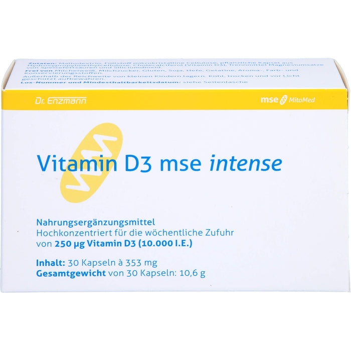 Vitamin D3 mse Intense Kapseln, 30 pcs. Capsules