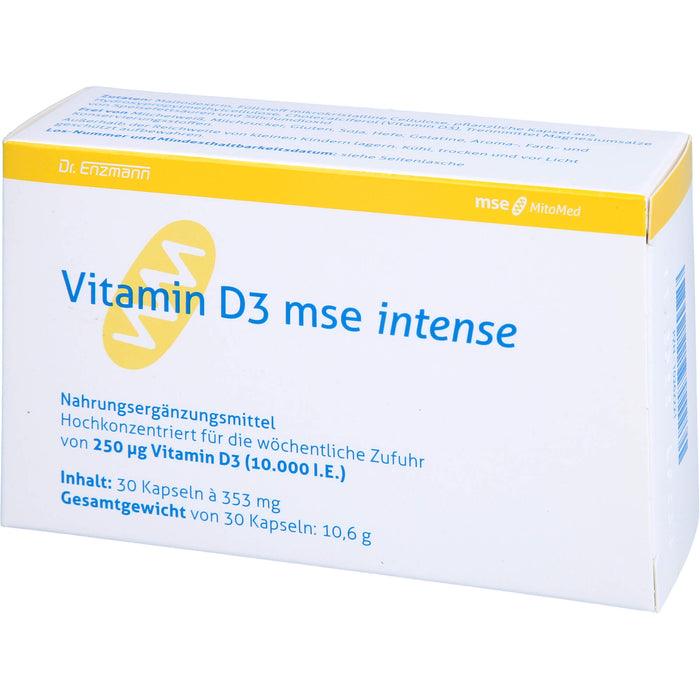 Vitamin D3 mse Intense Kapseln, 30 pcs. Capsules