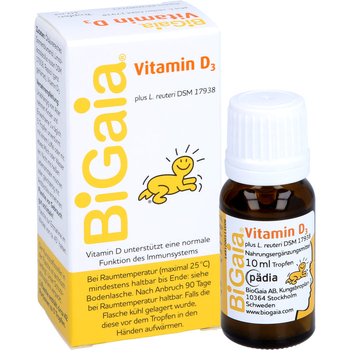 BiGaia plus Vitamin D3 Tropfen, 10 ml Solution