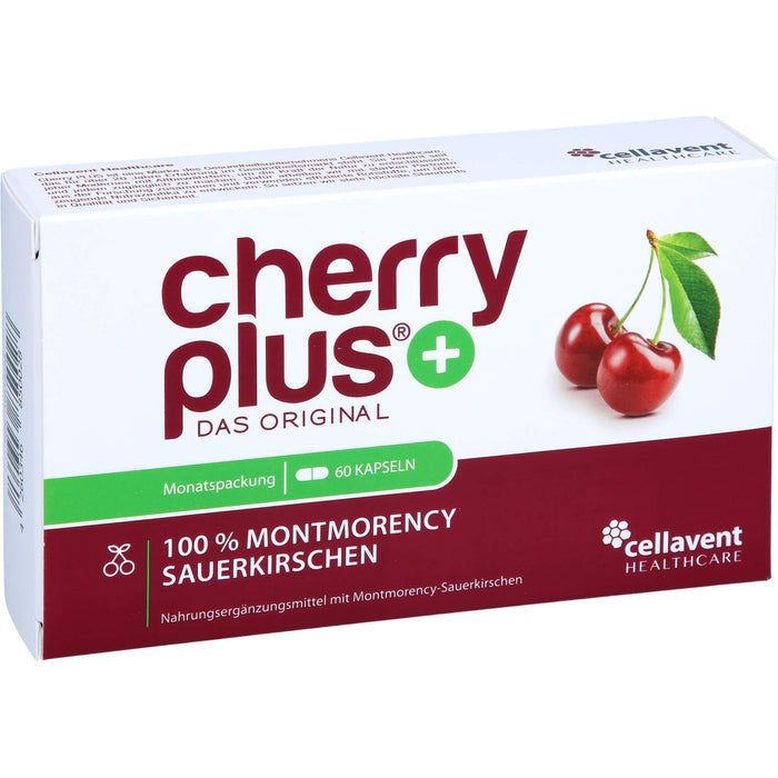 cherry plus 100 % Montmorency Sauerkirschen Kapseln, 60 pcs. Capsules