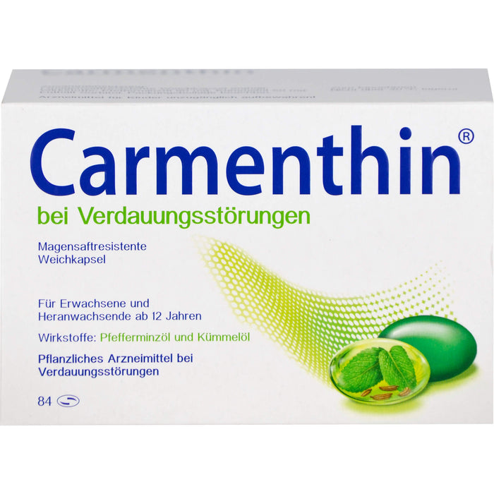 Carmenthin Weichkapseln bei Verdauungsstörungen, 84 St. Kapseln