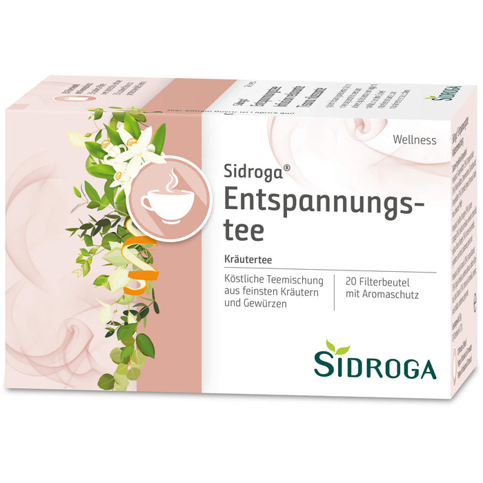 Sidroga Wellness-Tee Entspannungstee, 20 pc Sac filtrant