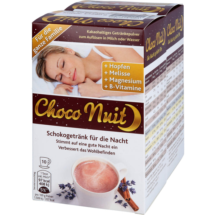 Choco Nuit Drink Schokogetränk Pulver, 20 pc Sachets