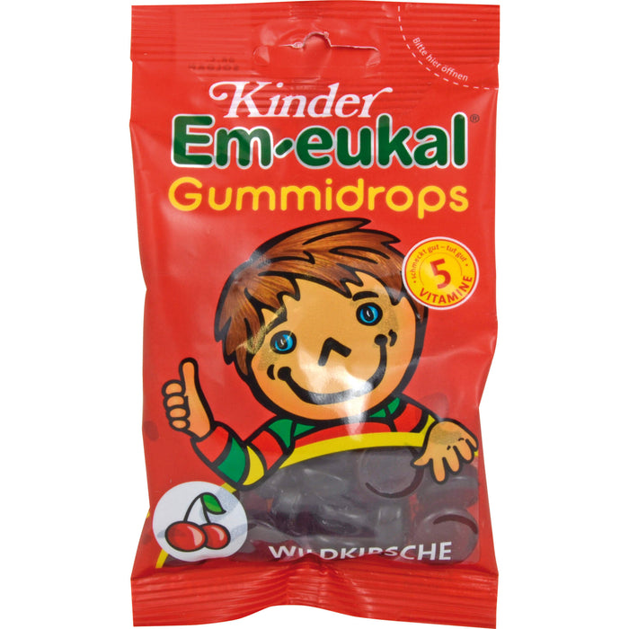 Kinder Em-eukal Gummidrops Wildkirsche, 75 g Candies