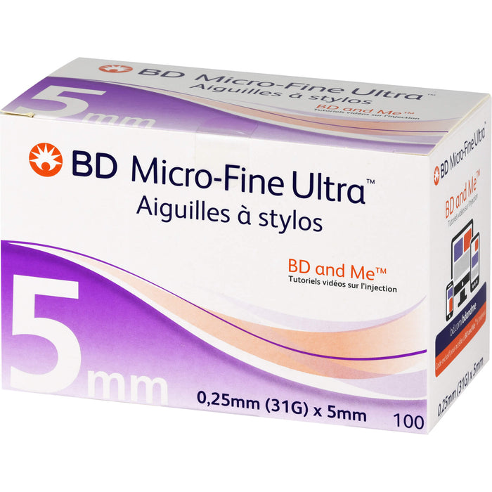 BD Micro-Fine Ultra Pen-Nadeln 0,25x5mm, 100 St KAN