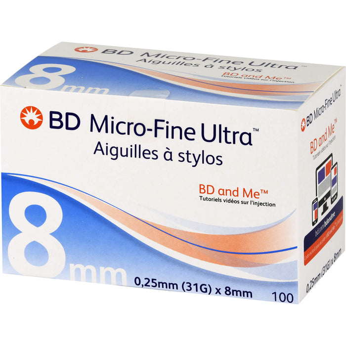 BD Micro-Fine Ultra Pen-Nadeln 0,25x8mm, 100 St KAN