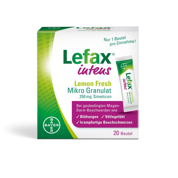 Lefax intens Lemon Fresh Mikro Granulat, 20 pc Sachets