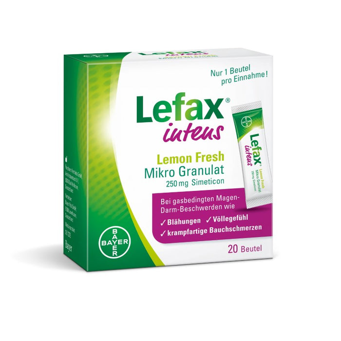 Lefax intens Lemon Fresh Mikro Granulat, 20 pcs. Sachets