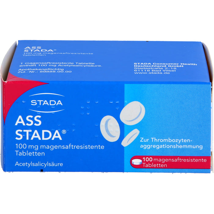 ASS Stada 100 mg Tabletten, 100 pc Tablettes