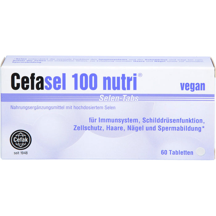 Cefasel 100 nutri Selen-TABS, 60 pc Tablettes