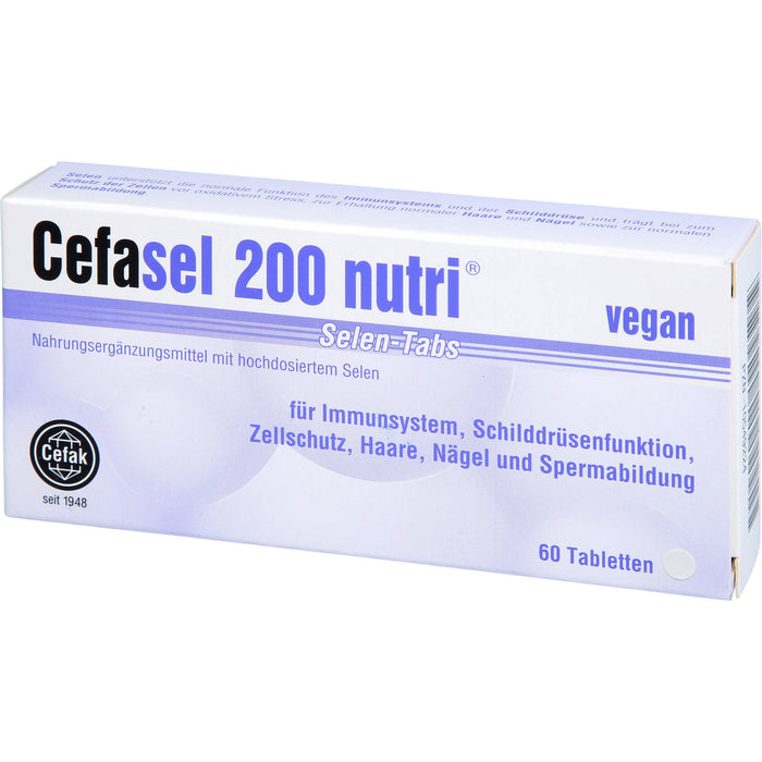 Cefasel 200 nutri Selen-Tabs Tabletten, 60 pcs. Tablets