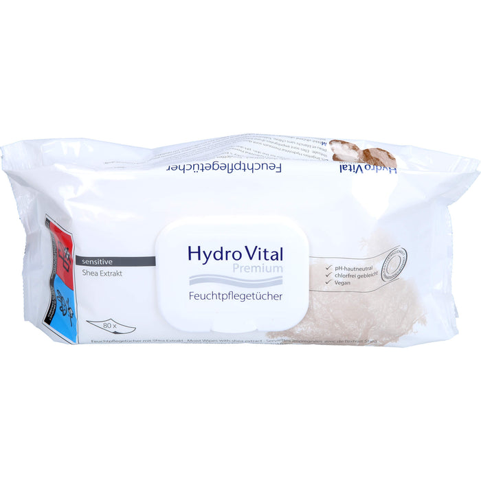 Hydro Vital Premium Feuchtpflegetücher, 80 pc Tissus