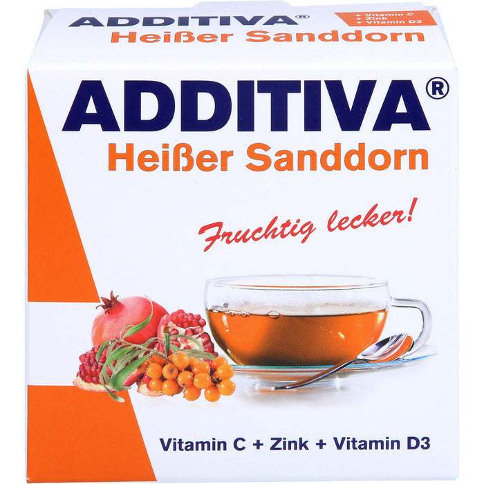 ADDITIVA Heißer Sanddorn Sachets, 100 g Powder