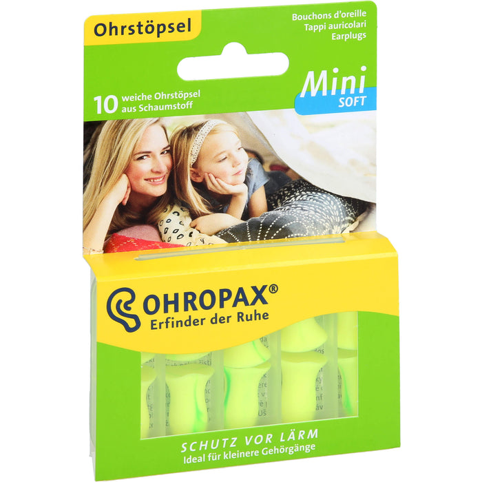 OHROPAX Mini Soft Schaumstoff-Stöpsel, 10 St. Ohrstöpsel