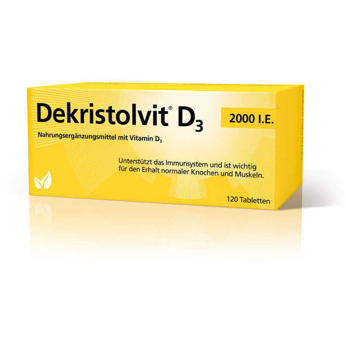 Dekristolvit D3 2000 I.E. Tabletten, 120 pc Tablettes