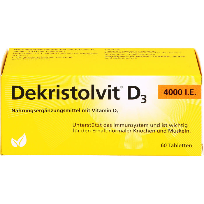 Dekristolvit D3 4000 I.E., 60 St TAB