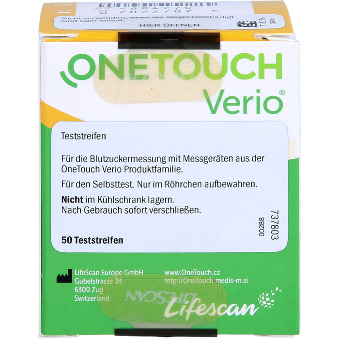 One Touch Verio Emra Teststreifen, 50 St TTR