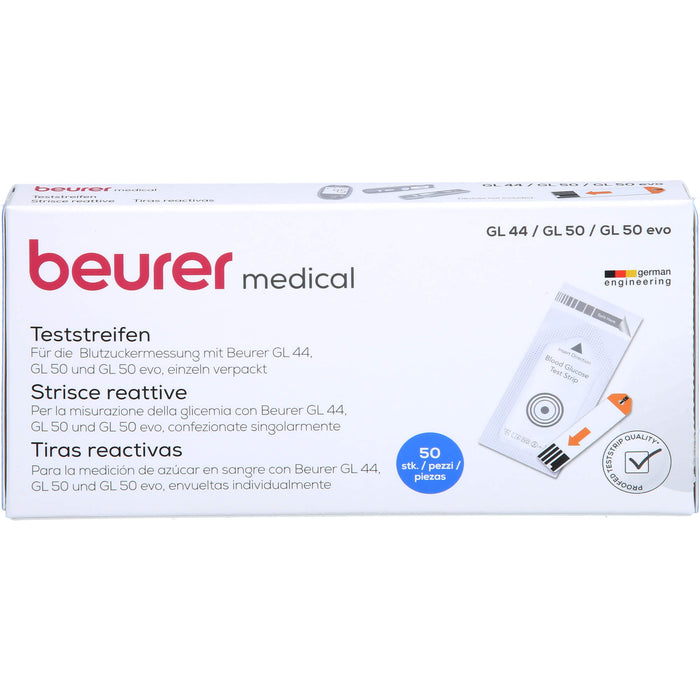 beurer medical Blutzucker Teststreifen, 50 pcs. Test strips