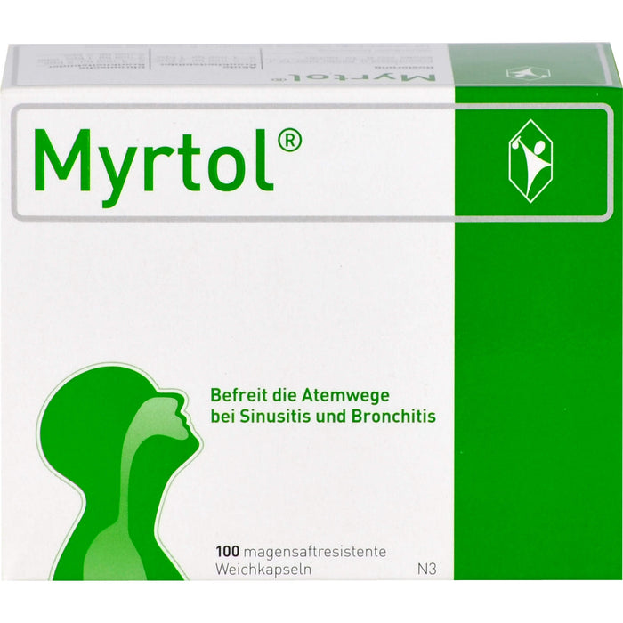 Myrtol Weichkapseln bei Sinusitis und Bronchitis, 100 pc Capsules