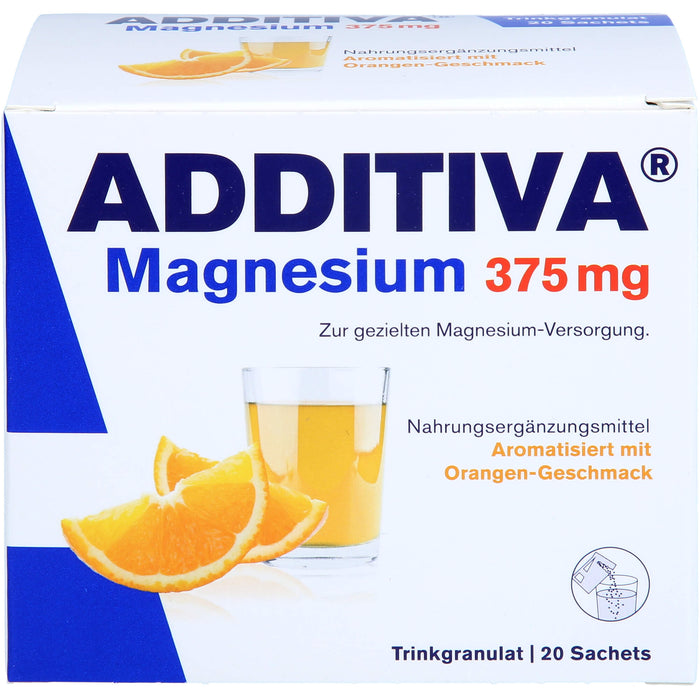 ADDITIVA MAGNESIUM 375Mg GRANULAT ORANGE, 20 St. Beutel