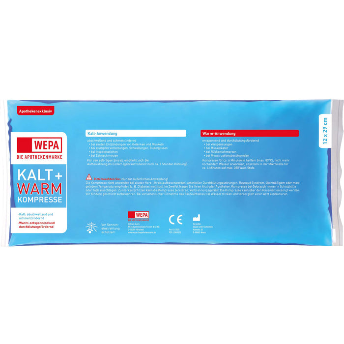 Kalt-Warm Kompressen 12x29cm lose, 1 pc Compresses