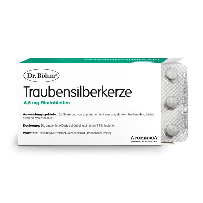 Dr Böhm Traubensilberkerze 6,5 mg Filmtabletten, 60 pc Tablettes