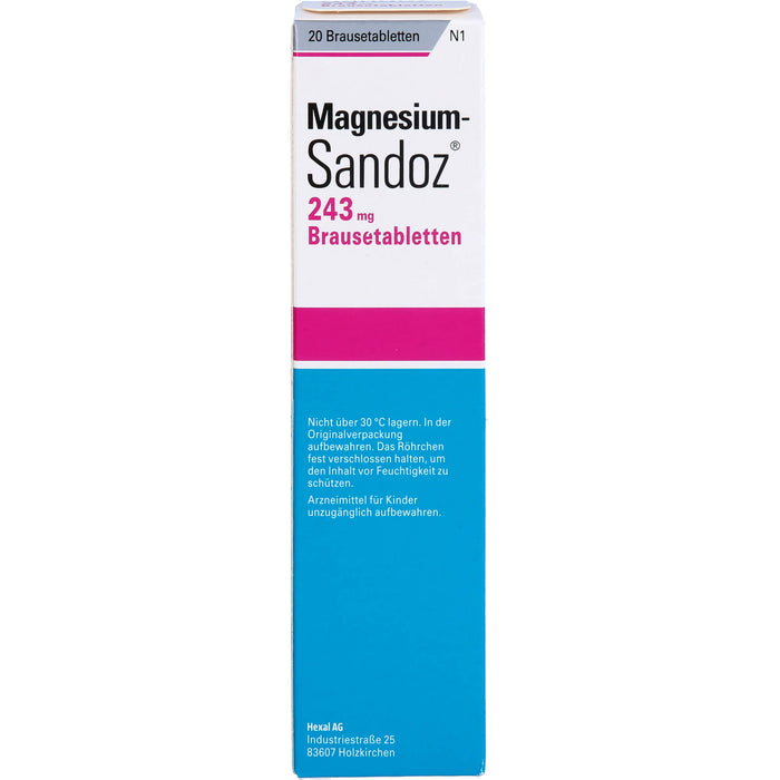 Magnesium-Sandoz 243 mg Brausetabletten, 20 St. Tabletten