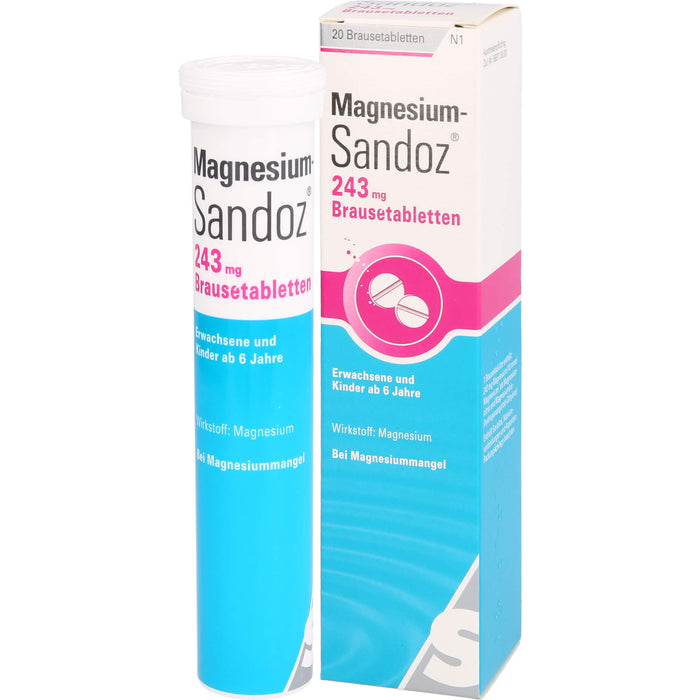 Magnesium-Sandoz 243 mg Brausetabletten, 20 pc Tablettes