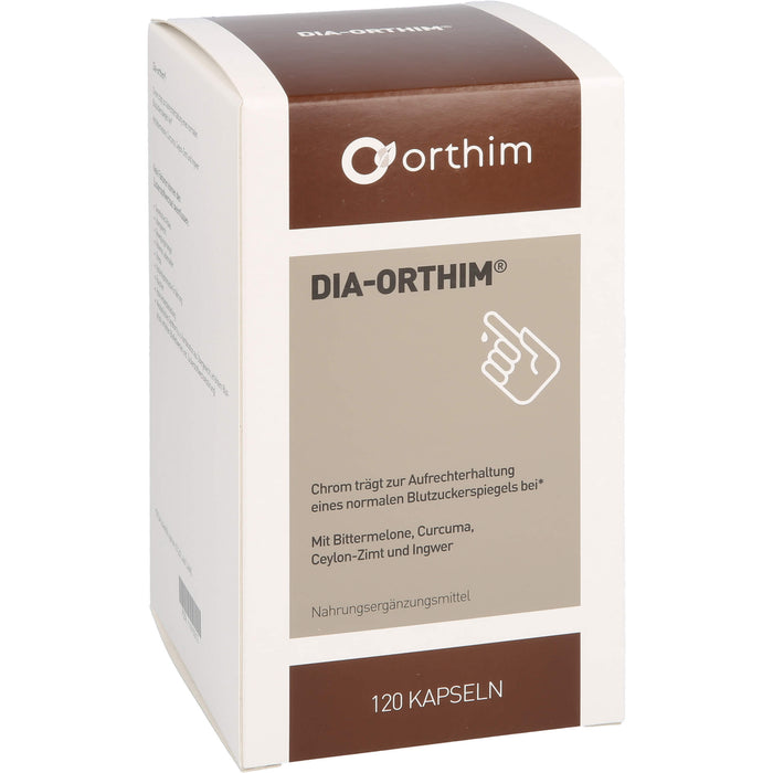 DIA-ORTHIM Kapseln zur Aufrechterhaltung eines normalen Blutzuckerspiegels, 120 pc Capsules