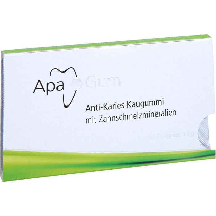 ApaGum Anti-Karies Kaugummi mit Zahnschmelzmaterialien, 12 pc Gomme à mâcher