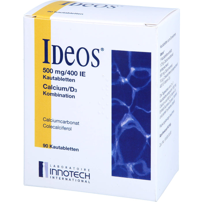 IDEOS 500 mg / 400 I.E. Kautabletten, 90 pcs. Tablets