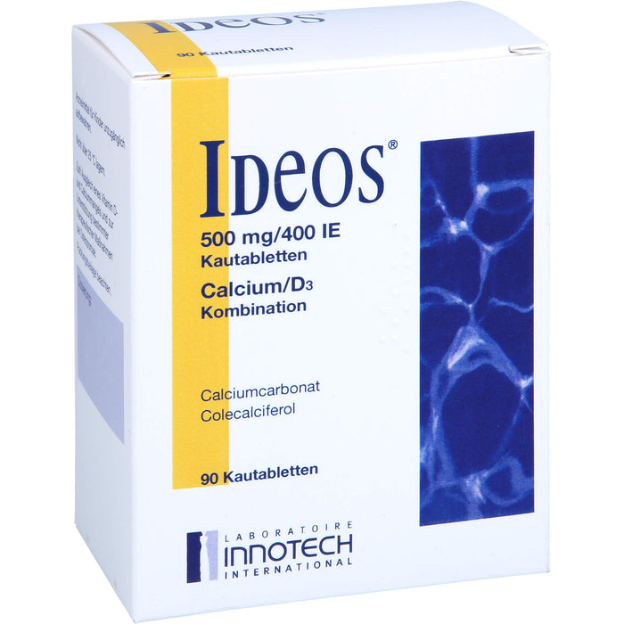 IDEOS 500 mg / 400 I.E. Kautabletten, 90 pcs. Tablets