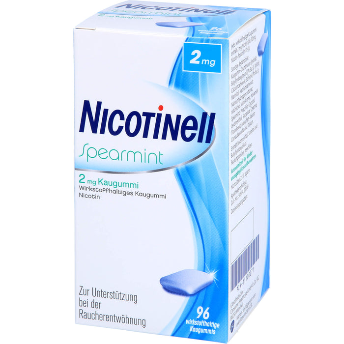 Nicotinell Spearmint 2 mg Kaugummi, 96 St. Kaugummi