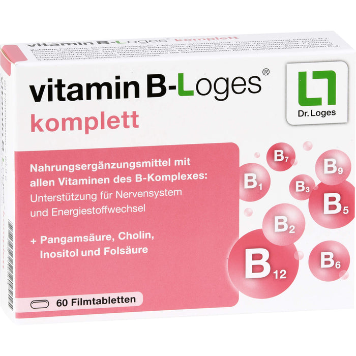 vitamin B-Loges komplett Filmtabletten, 60 pc Tablettes