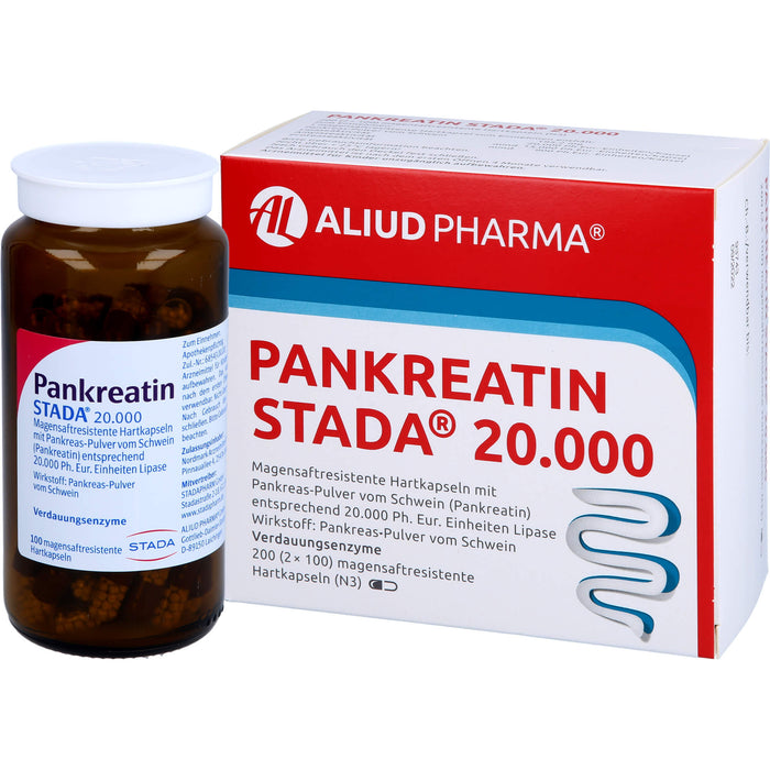 PANKREATIN STADA 20.000 Hartkapseln Verdauungsenzyme, 200 St. Kapseln