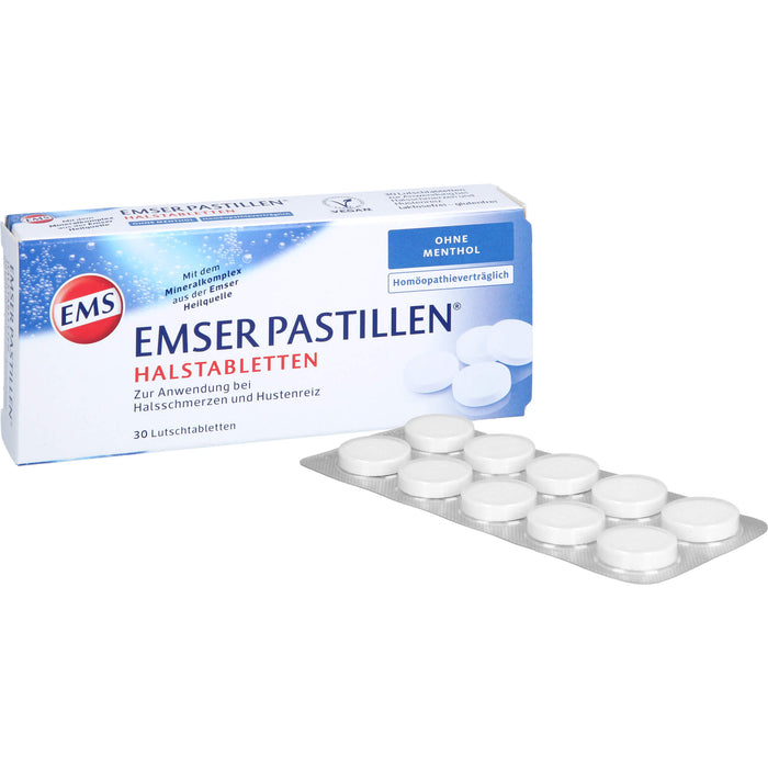 EMSER Pastillen Halstabletten ohne Menthol, 30 St. Tabletten