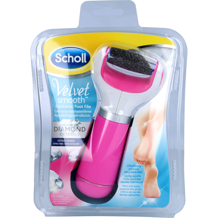 Scholl Velvet smooth Expr. Pedi Hornhautentf. pink, 1 St