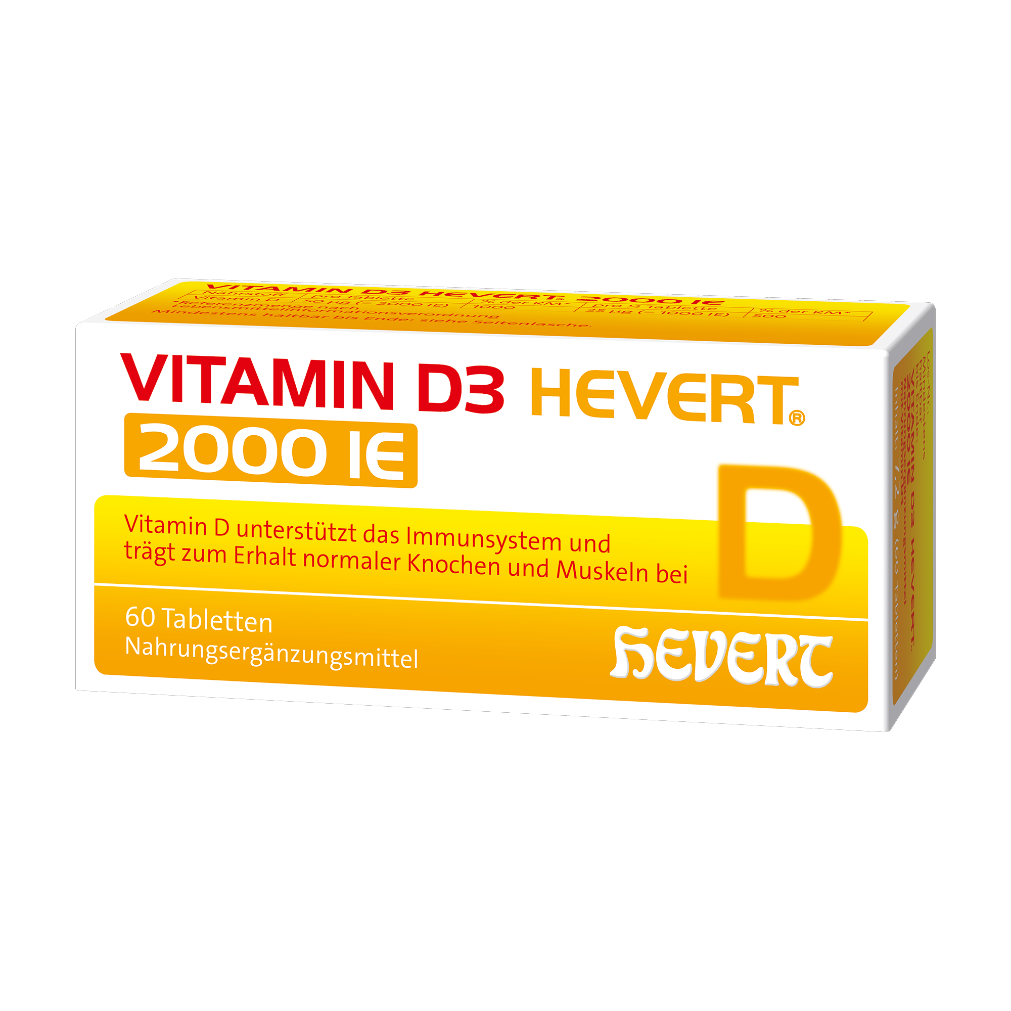 Vitamin D3 Hevert 2000 IE, 60 St. Tabletten Hevert-Testen