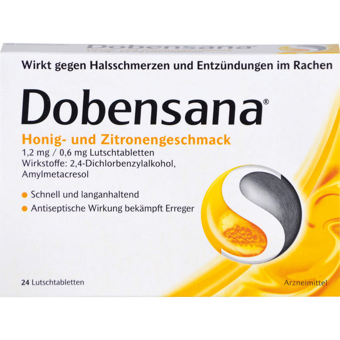 Dobensana Honig- und Zitronengeschmack Lutschtabletten, 24 pcs. Tablets