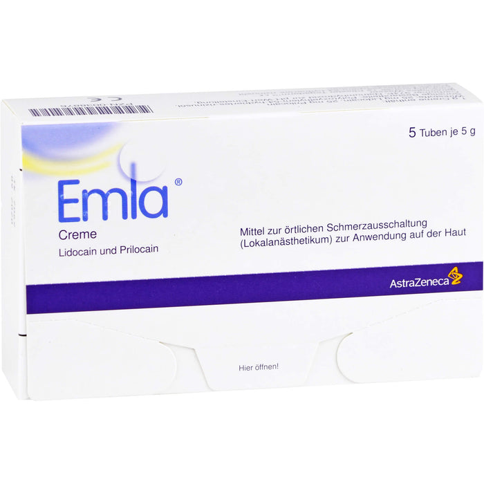 Emla Creme Lokalanästhetikum + Pflaster Tegaderm Reimport Kohlpharma, 25 g Cream