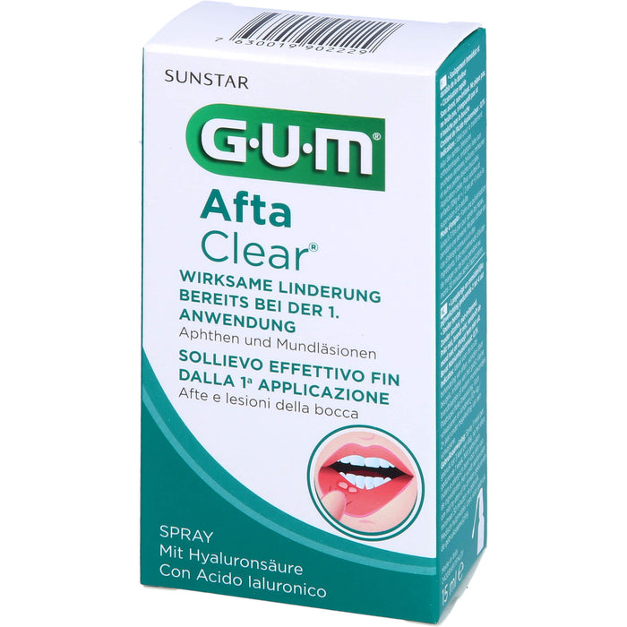 GUM Afta Clear Spray, 15 ml Solution