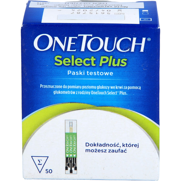 One Touch Select Plus kohlpharma Blutzucker Teststreifen, 50 St. Teststreifen