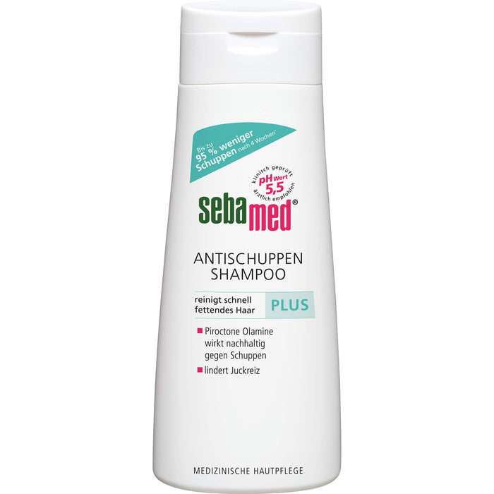 sebamed Antischuppen Shampoo Plus lindert Juckreiz, 200 ml Shampoing