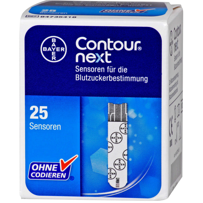 Contour next Sensoren für die Blutzuckerbestimmung, 25 St. Teststreifen