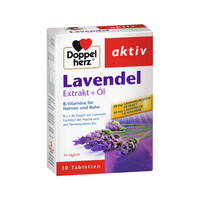 Doppelherz Lavendel Extrakt + Öl, 30 St. Tabletten