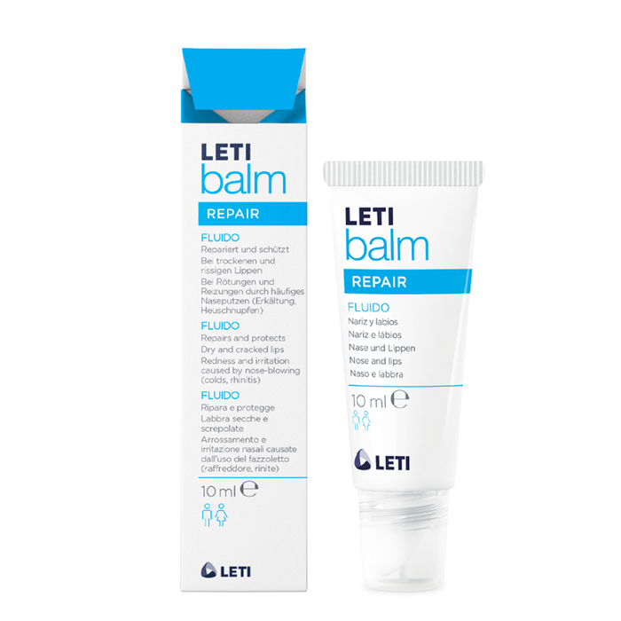 LETI balm Fluido - Feuchtigkeitsspendender Nasen- und Lippenbalsam bei sehr trockener oder strapazierter Haut, 10 ml Lösung