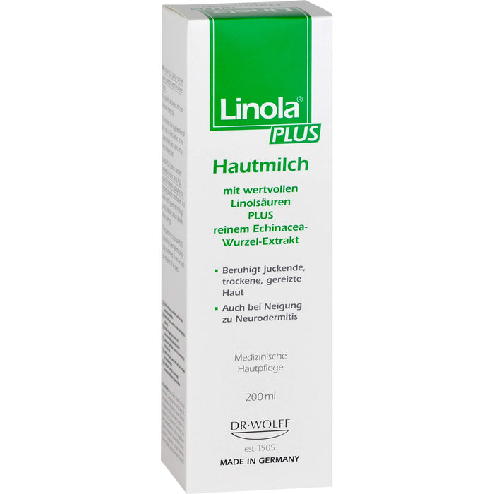 Linola plus Hautmilch Milch, 200 ml Lotion