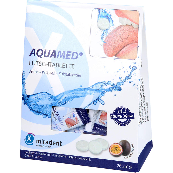 miradent AQUAMED Lutschtablette fördert den Speichelfluss, 60 g Tablets