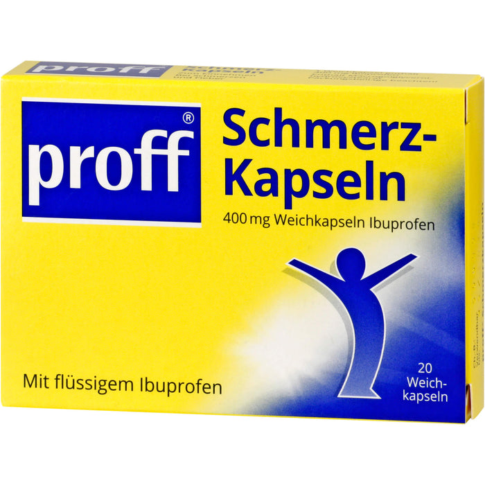 proff Schmerzkapseln 400 mg Weichkapseln bei leichten bis mäßig starken Schmerzen, 20 pcs. Capsules